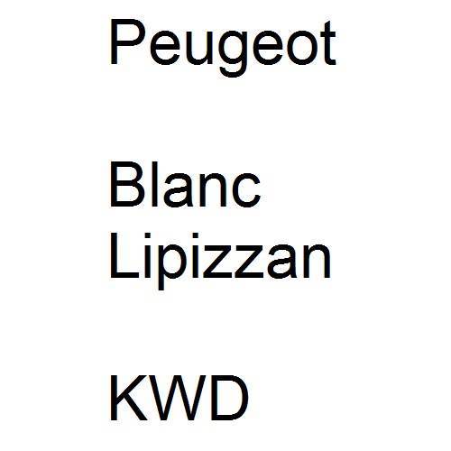 Peugeot, Blanc Lipizzan, KWD.